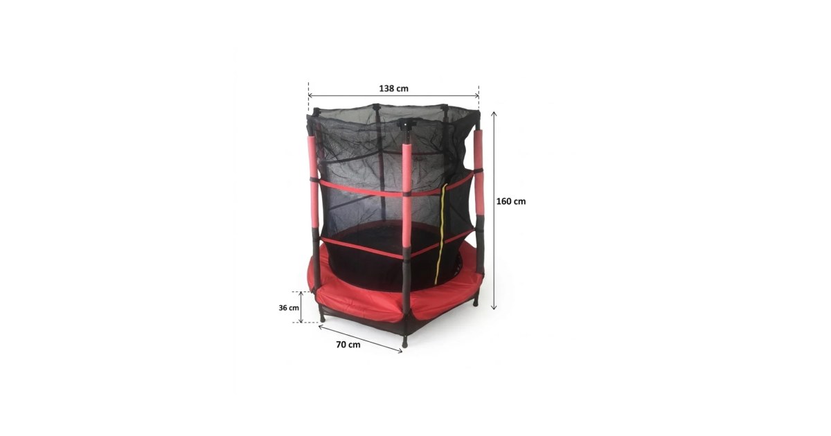 Mini Trampolín 1.40 m Diámetro Max 45Kg 4a+