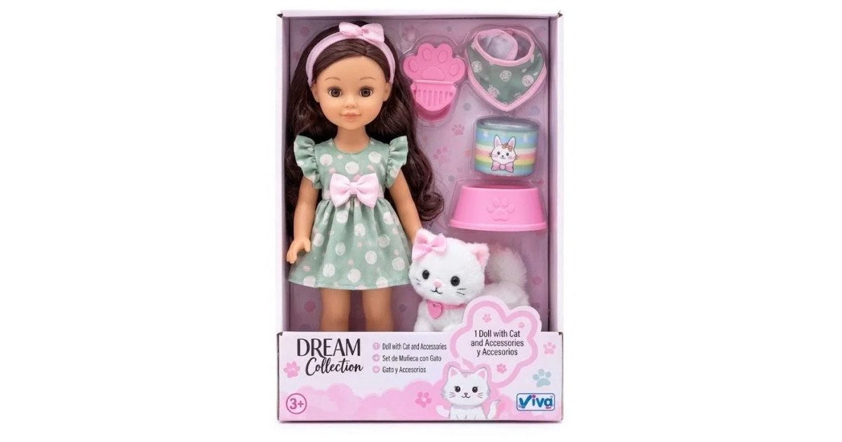 Muñeca con mascota 
